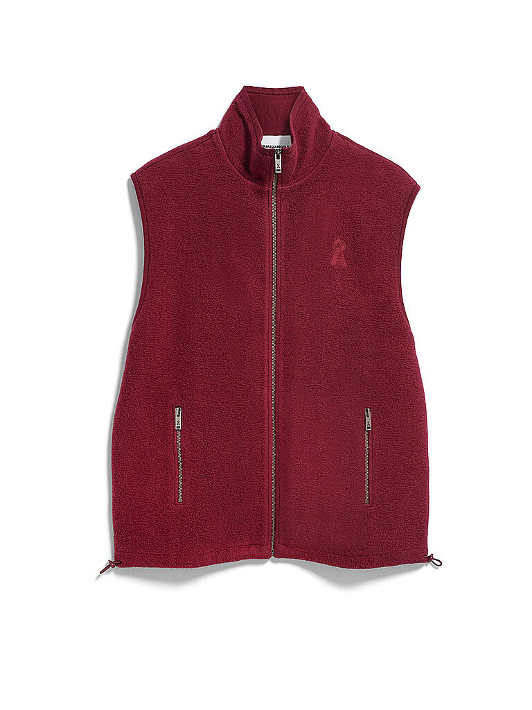 ARMEDANGELS Damen Fleeceweste rot | XS