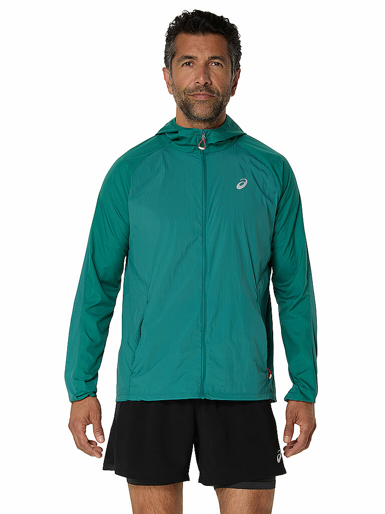 ASICS Road Packable Laufjacke Petrol