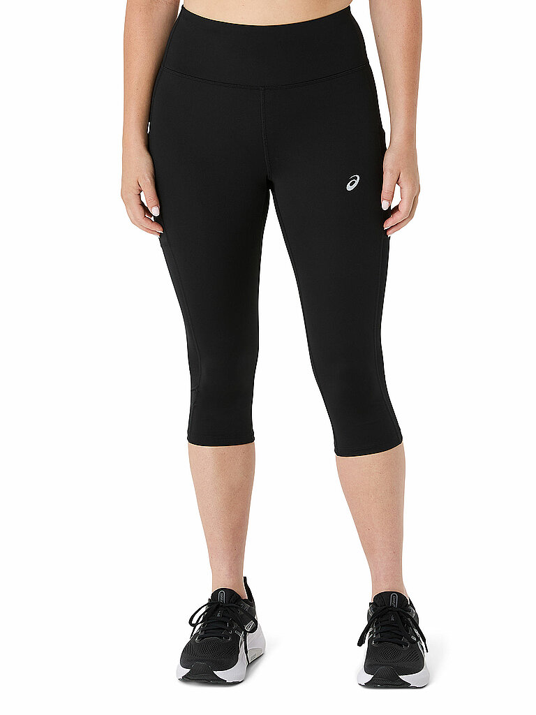 ASICS Capri Tights Knit Mesh Schwarz