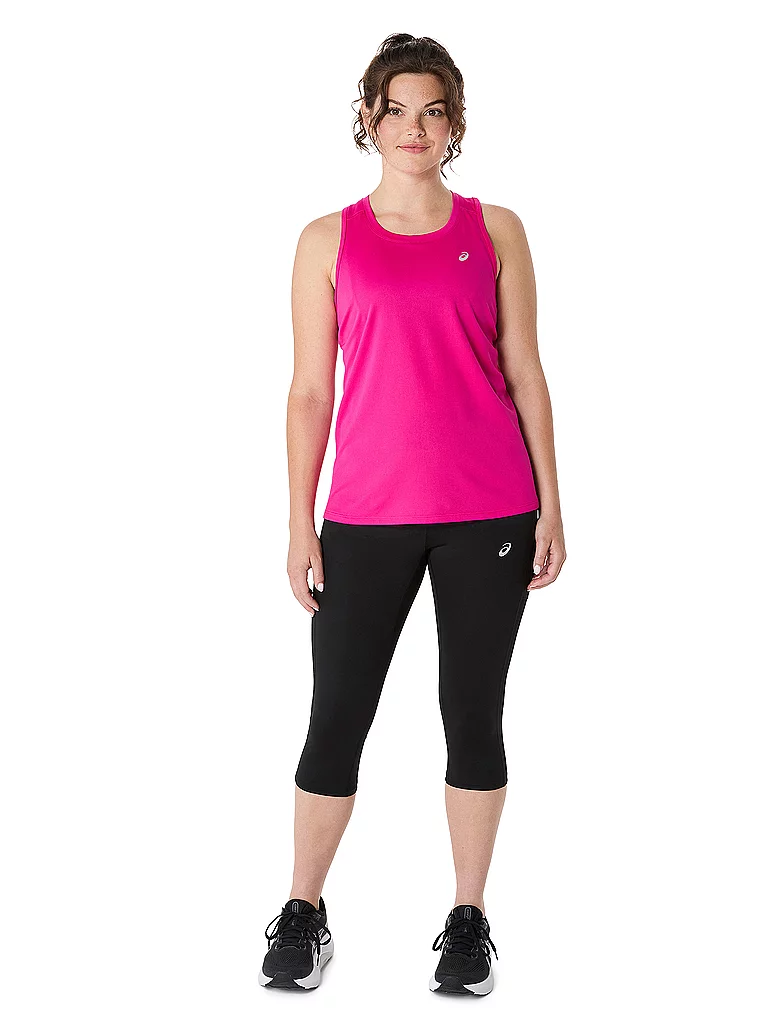 Asics Damen Tight Core Capri Schwarz | Xs