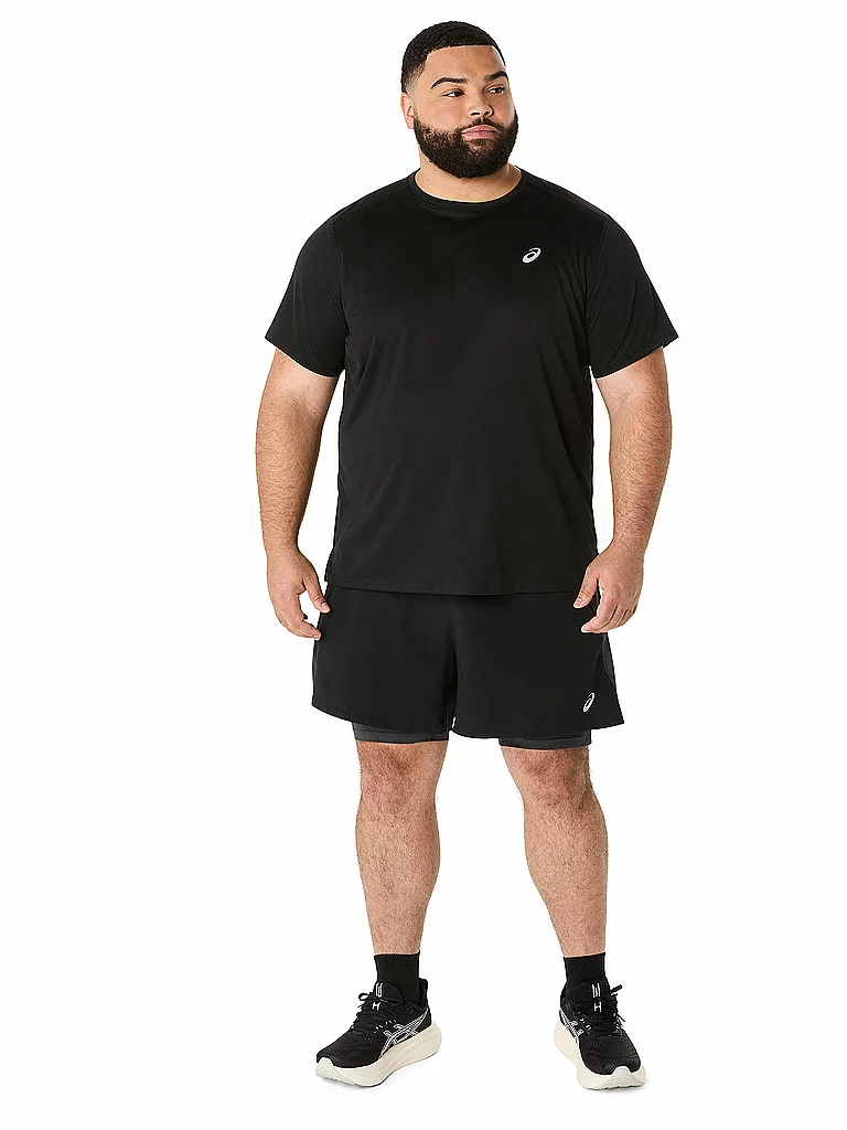 Asics Herren Laufshort Road 2In1 5In Schwarz | M