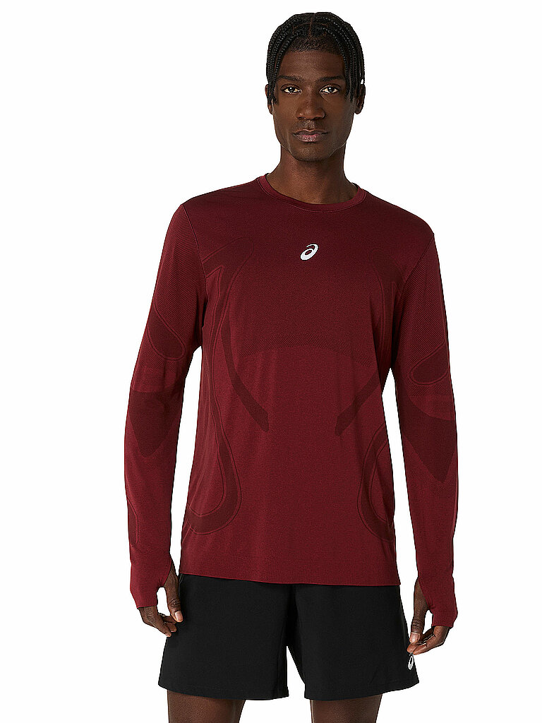 Herren Laufshirt Road Seamless dunkelrot XL M