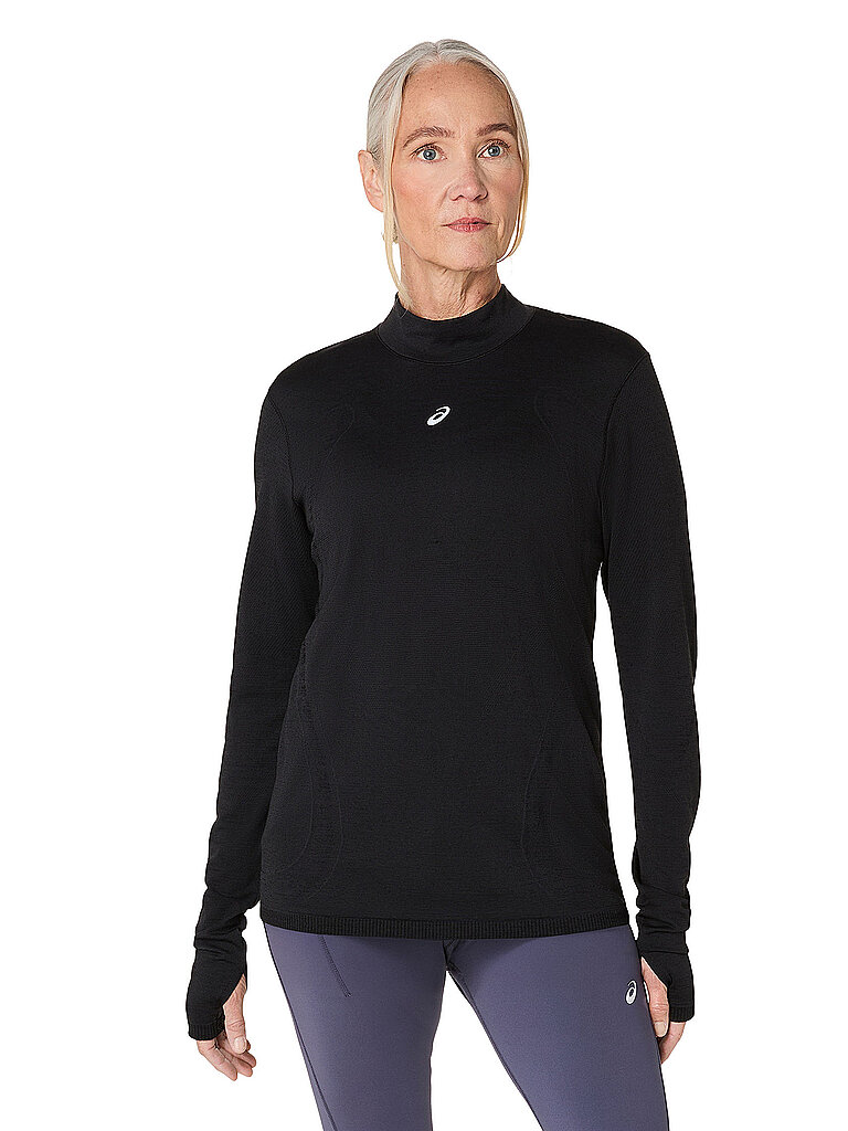 ASICS Sportshirt Seamless Thermostrick Schwarz