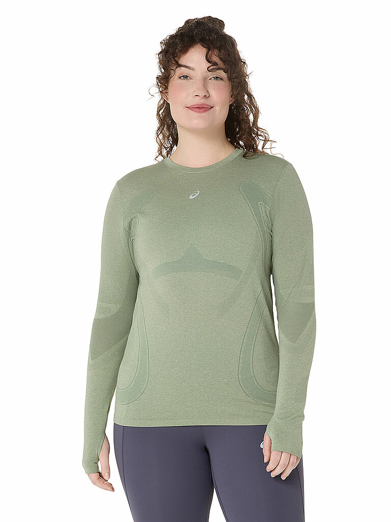 ASICS Sportshirt Seamless Strick Olive