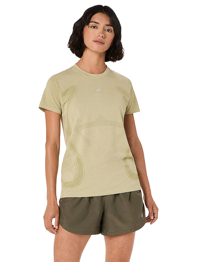 Damen Laufshirt Road Seamless beige L W