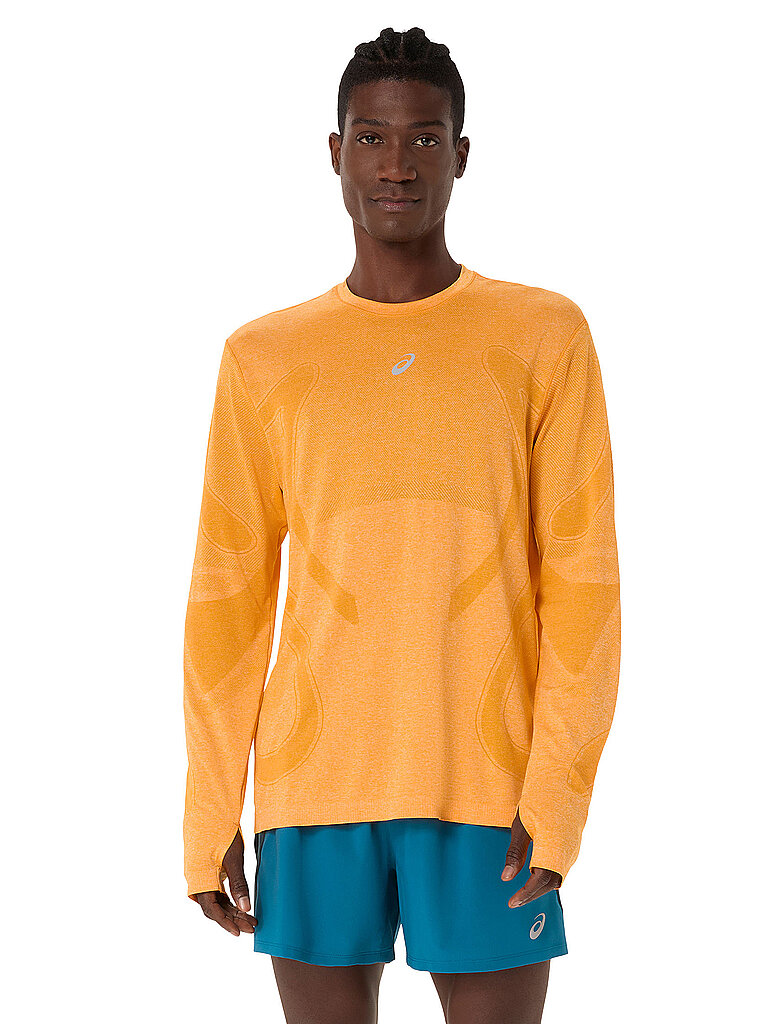 Herren Laufshirt Road Seamless orange S M