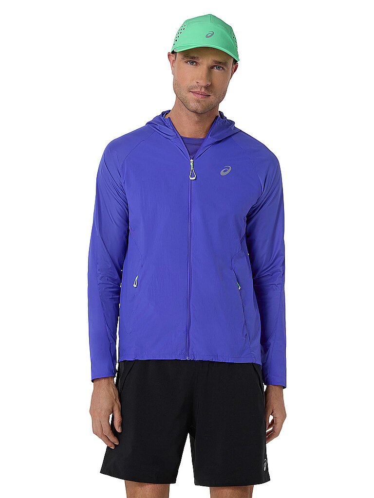 Herren Laufjacke Road Packable blau L M