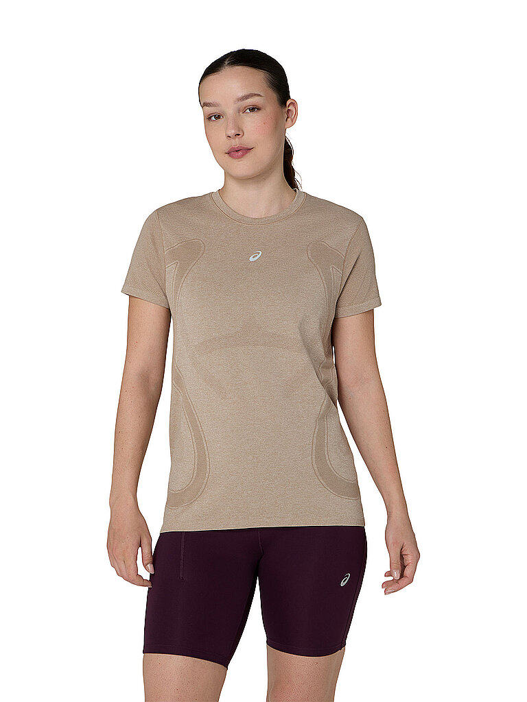 ASICS Damen Laufshirt Road Seamless camel | S