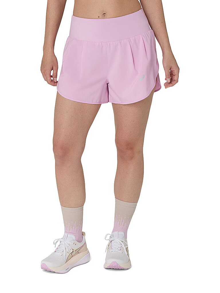 ASICS Damen Laufshort Road 3,5 in rosa | XS