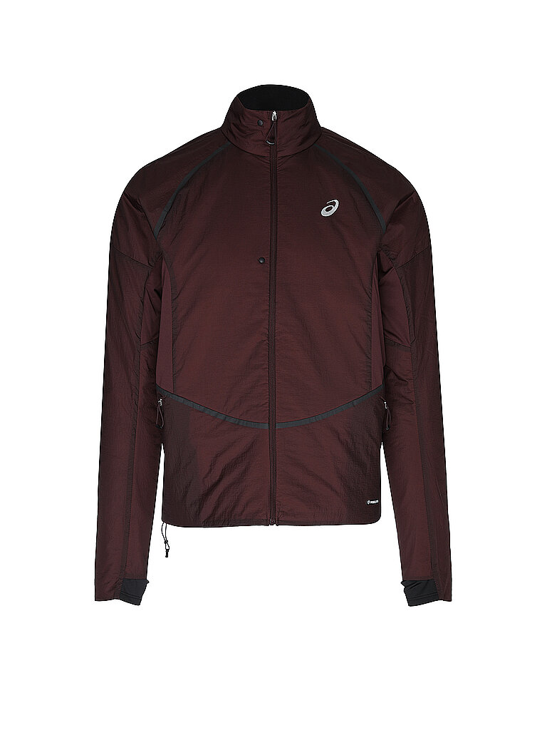 ASICS Herren Laufjacke Road Winter dunkelrot | M