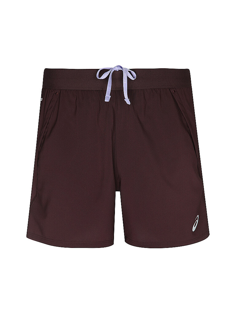 ASICS Herren Laufshort Road 5inch dunkelrot | S