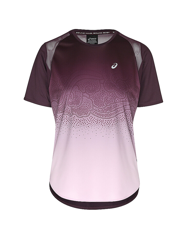 ASICS Damen Laufshirt Road Fade dunkelrot | XS