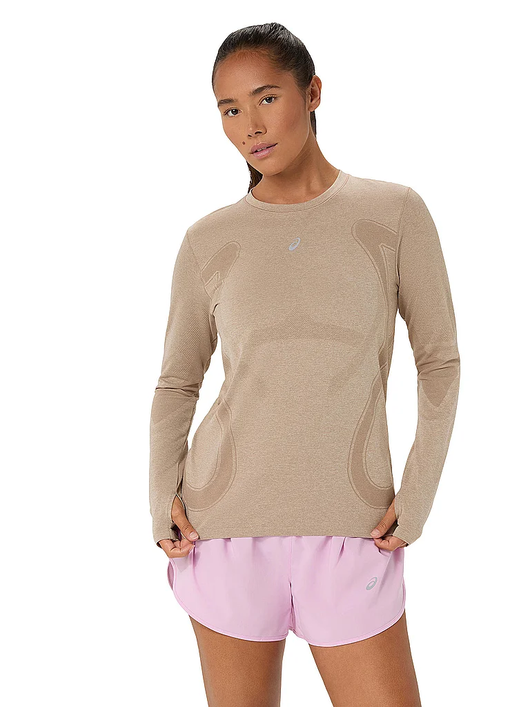 ASICS Damen Laufshirt Road Seamless camel | S