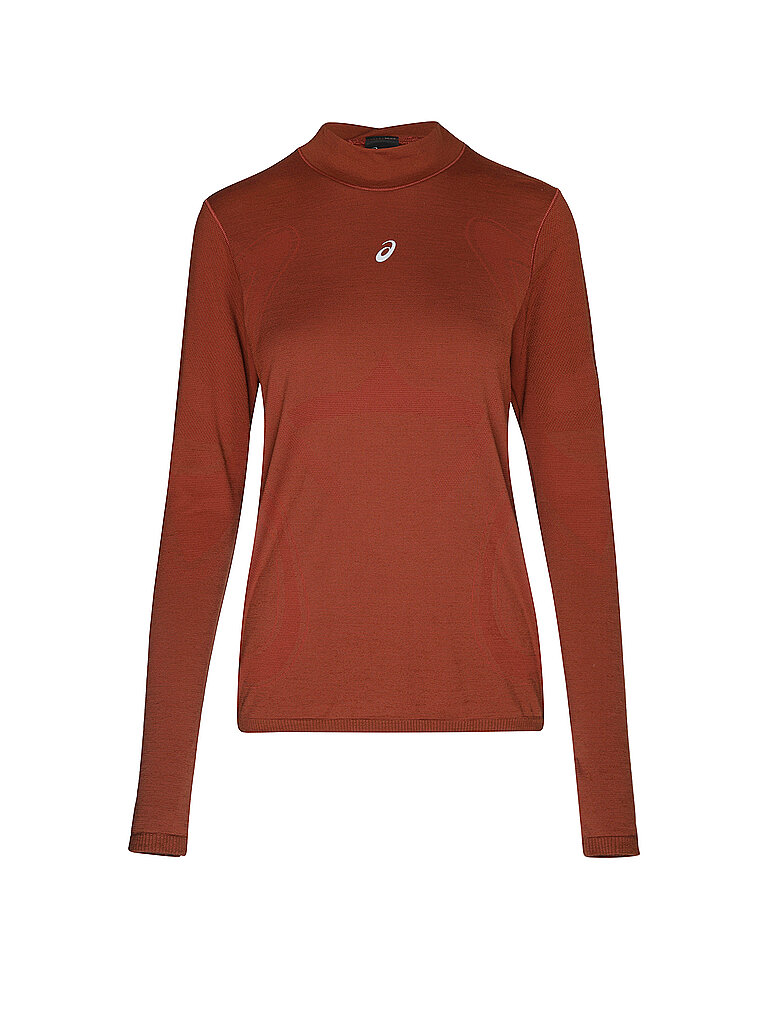 ASICS Damen Laufshirt Road Winter Seamless rot | XS