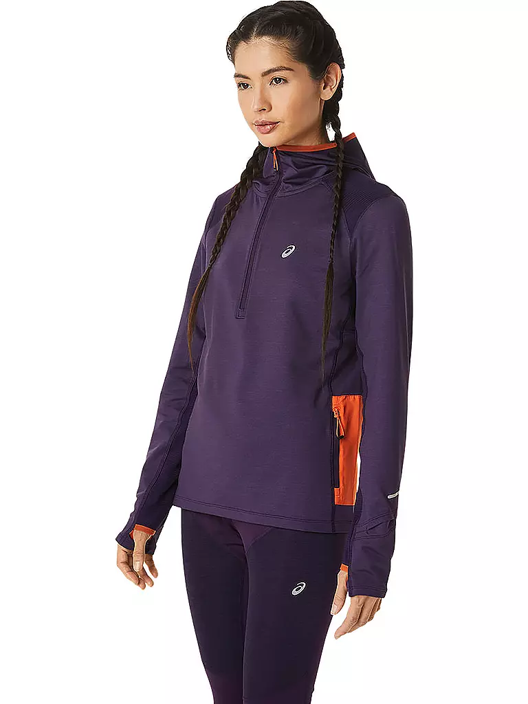 ASICS | Damen Laufhoodie Winter Run LS | beere