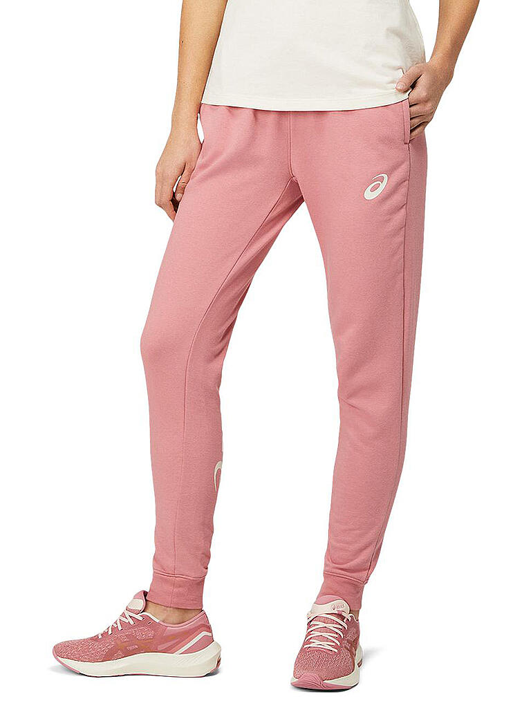 ASICS | Damen Laufhose Asics Big Logo Sweat Pant | rosa