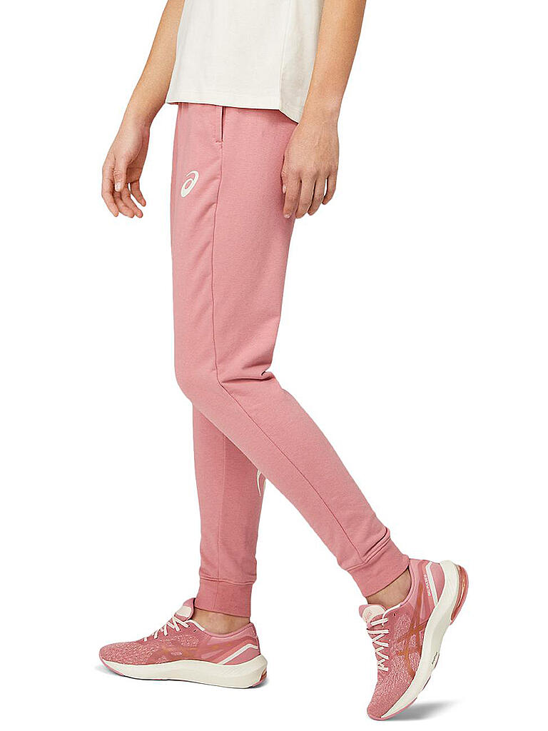 ASICS | Damen Laufhose Asics Big Logo Sweat Pant | rosa