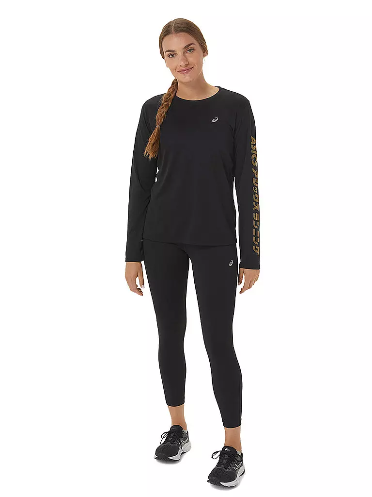 ASICS | Damen Laufshirt Katakana LS Top | schwarz