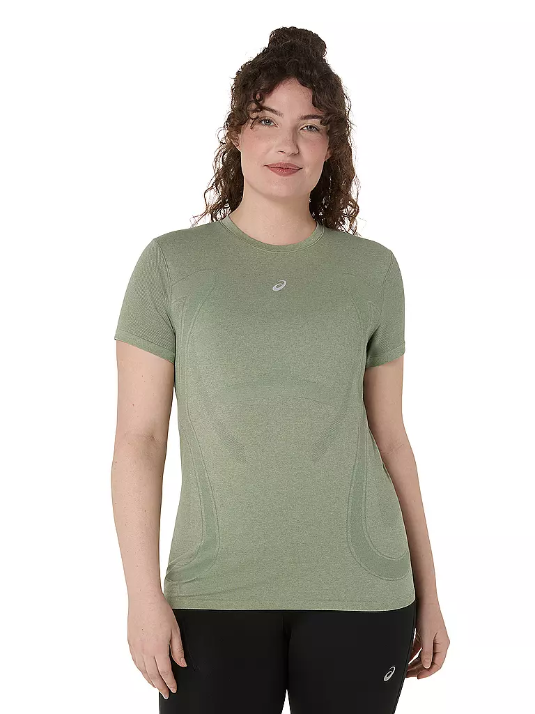 ASICS | Damen Laufshirt Road Seamless | olive