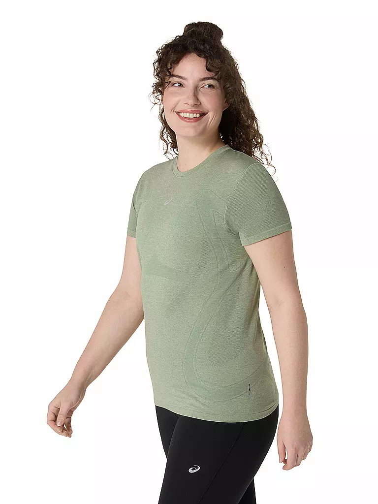 ASICS | Damen Laufshirt Road Seamless | olive