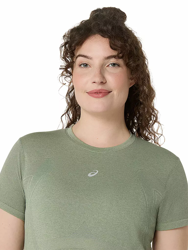 ASICS | Damen Laufshirt Road Seamless | olive