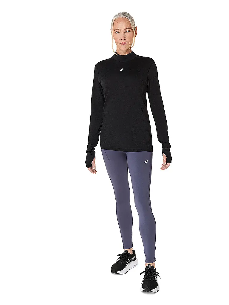 ASICS | Damen Laufshirt Road Winter Seamless | schwarz