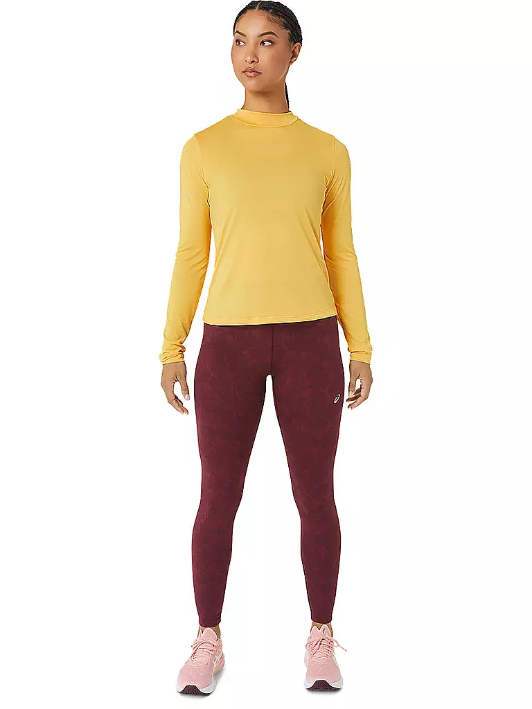 ASICS | Damen Laufshirt Runkoyo Mock Neck LS Top | gelb