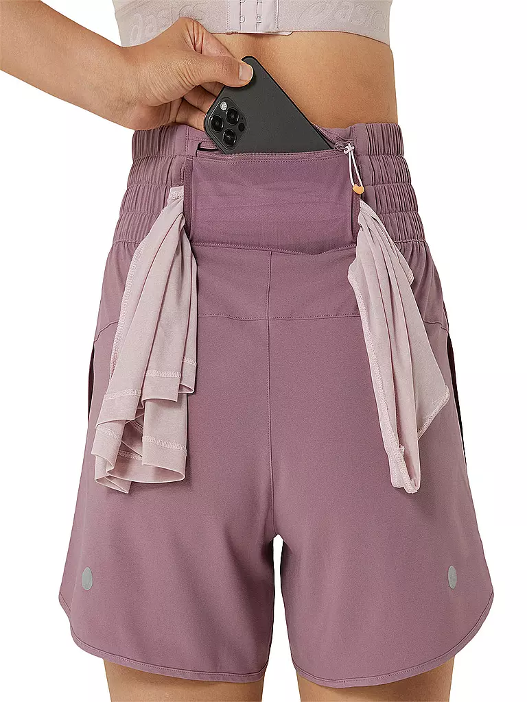 ASICS | Damen Laufshort Nagino 4in  | rosa