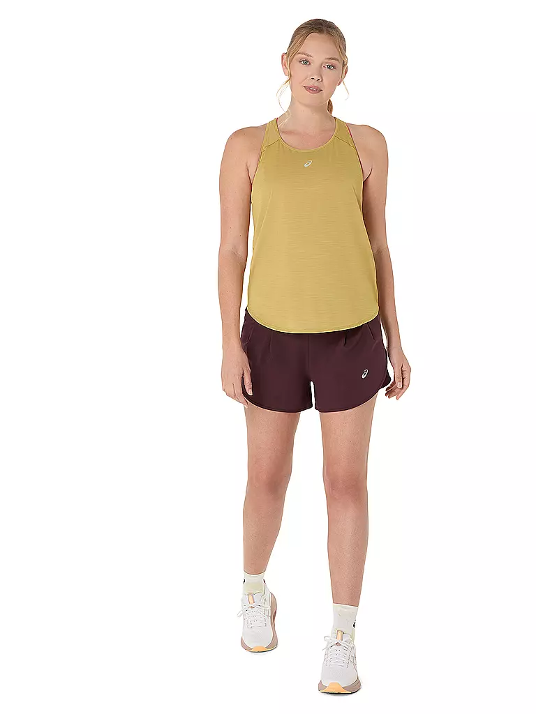 ASICS | Damen Laufshort Road 3,5 in | dunkelrot