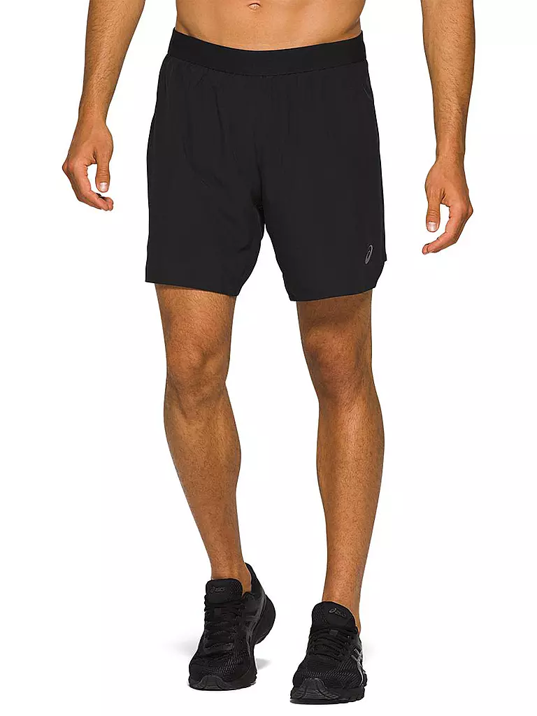 ASICS | Herren 2in1 Laufshort Road 7" | schwarz