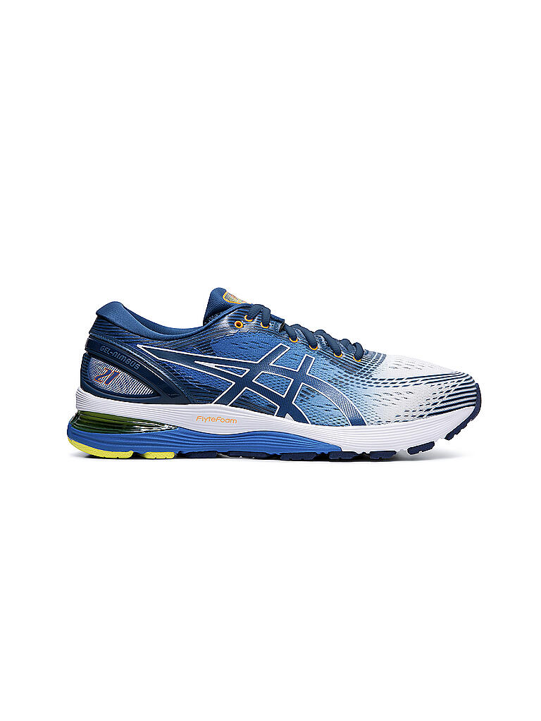 ASICS | Herren Laufschuh Gel Nimbus 21 WHITE / LAKE DRIVE | 