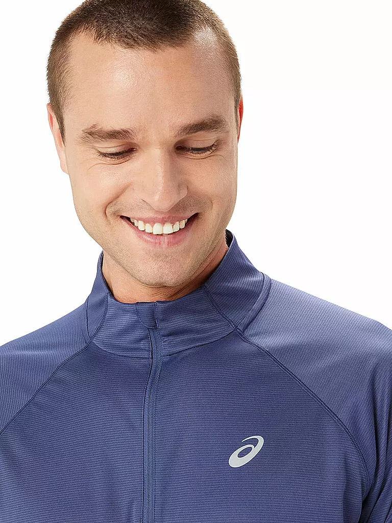 ASICS | Herren Laufshirt Icon LS 1/2 Zip | blau