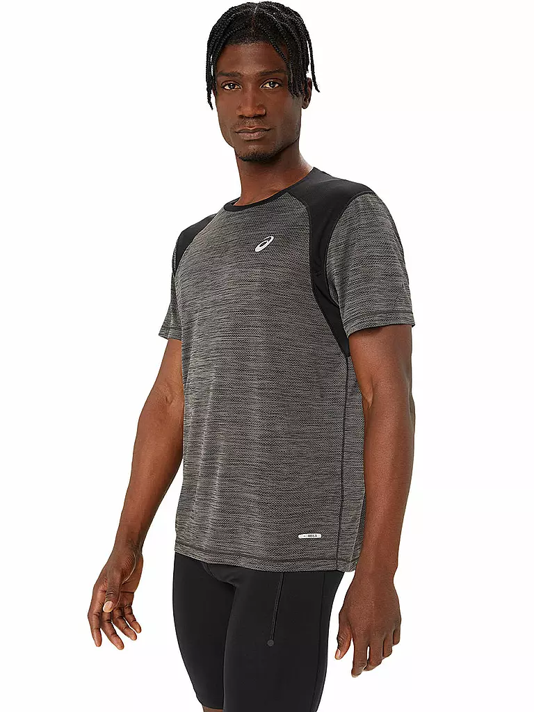 ASICS | Herren Laufshirt Road SS Top | schwarz