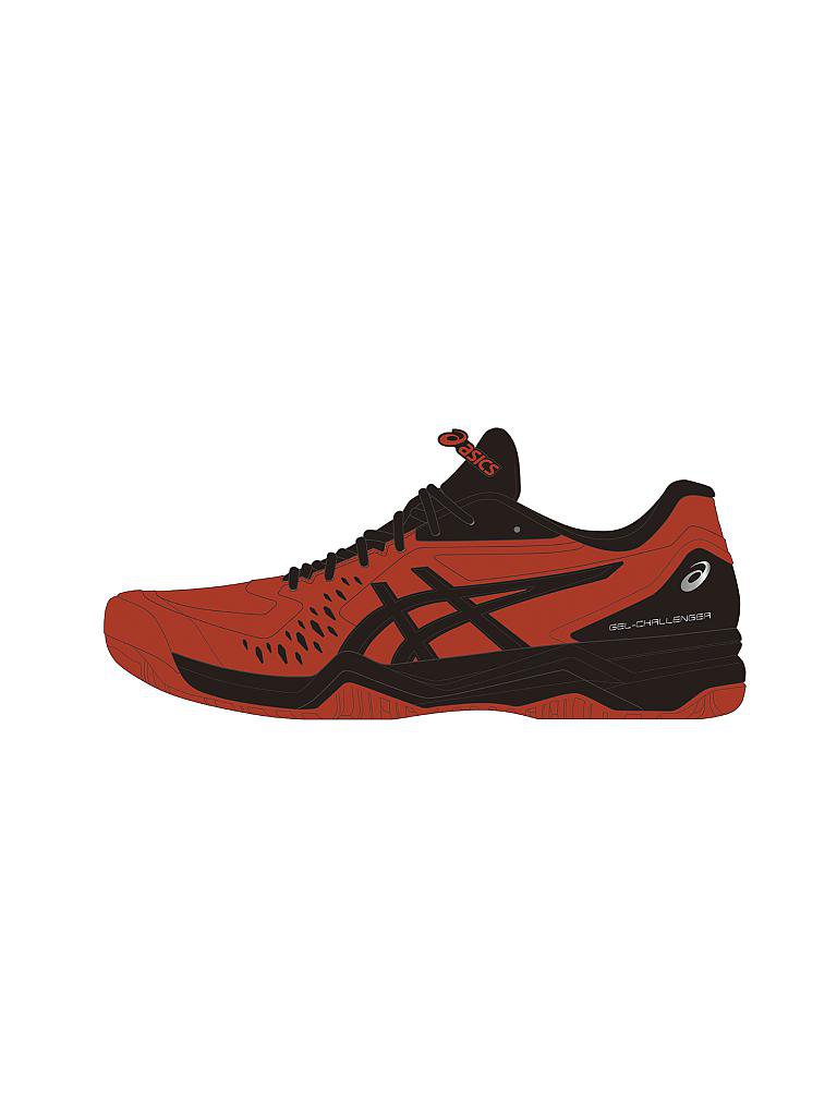ASICS | Herren Tennisschuhe GEL-Challenger 12 Clay CHERRY TOMATO / BLACK | rot