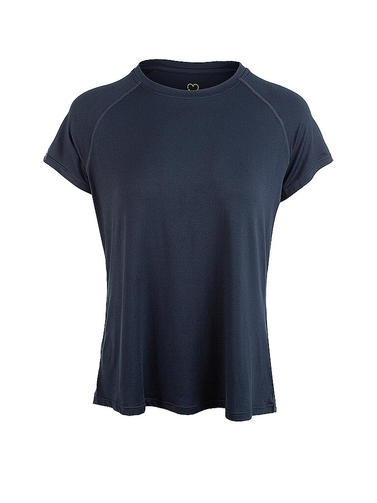 ATHLECIA Shirt Funktionsshirt Recycling-Polyester-Esasthan Dunkelblau