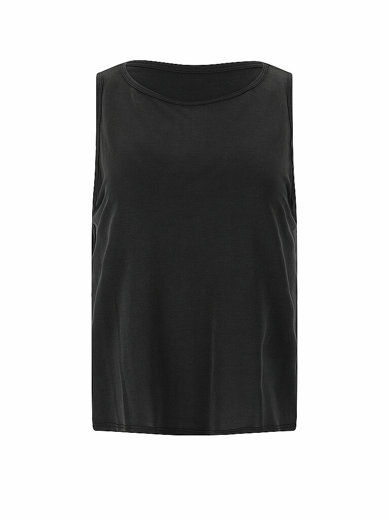 ATHLECIA Tank Lockere Passform Modal-Polyester Schwarz