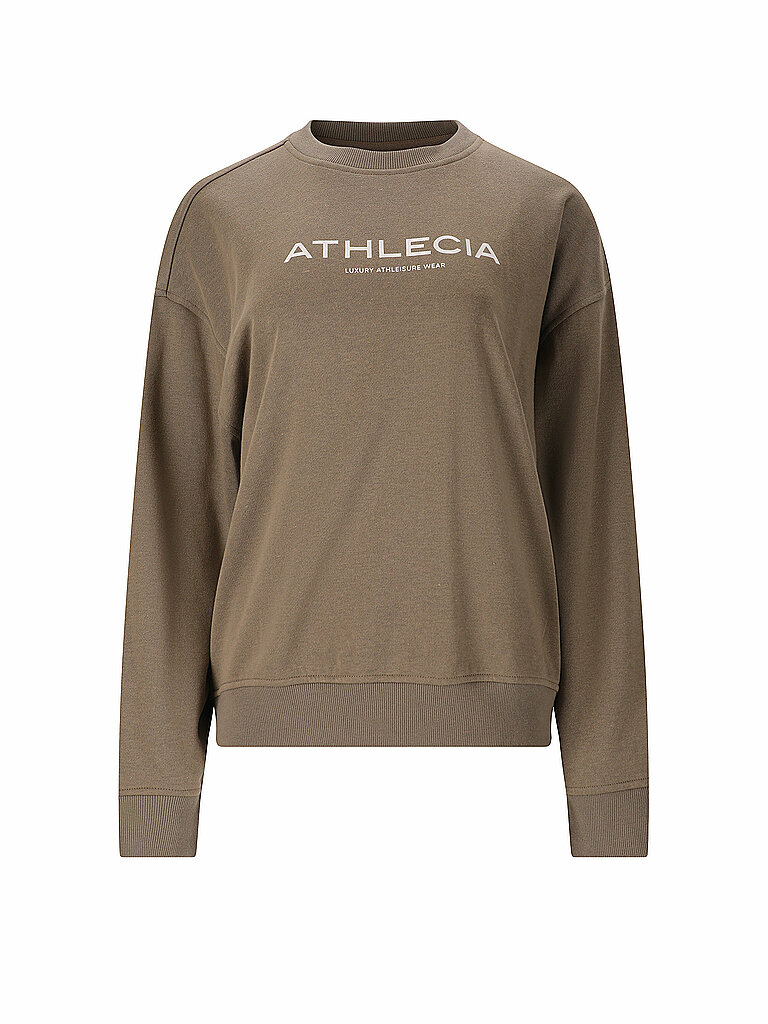 ATHLECIA Sweater Crew Polyester-Baumwolle Olive