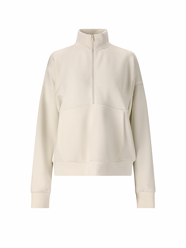 ATHLECIA Sweater Half Zip Polyester-Modal-Esasthan Creme