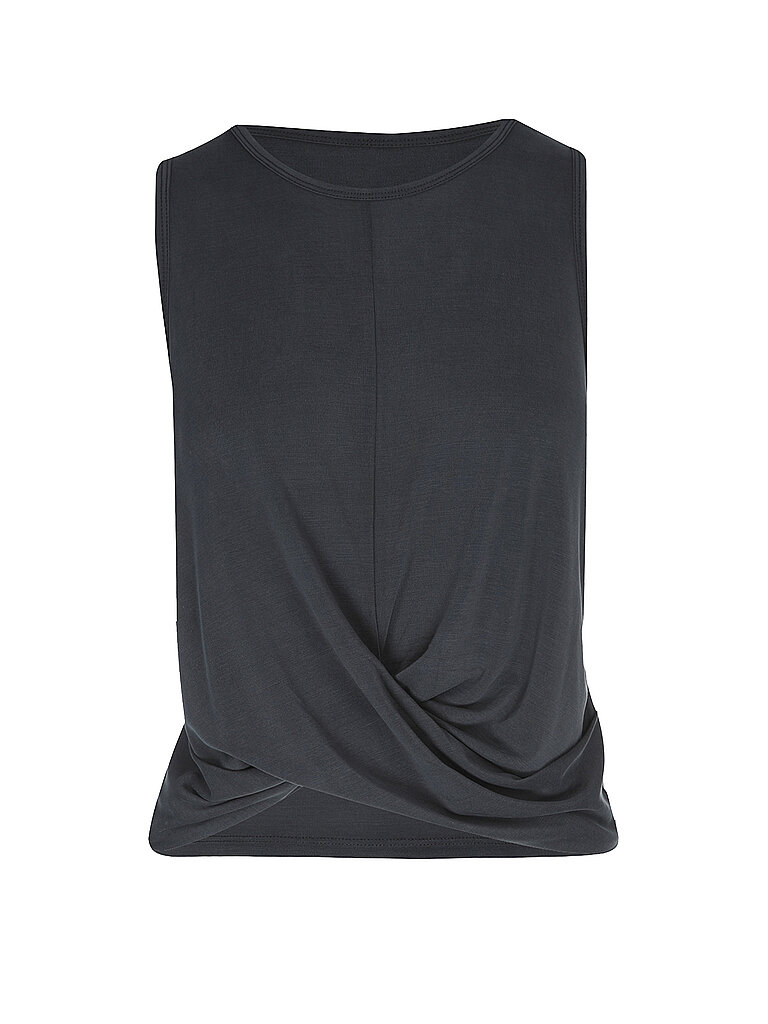 ATHLECIA Fitnesstank Diamy Crop Modal-Polyester schwarz