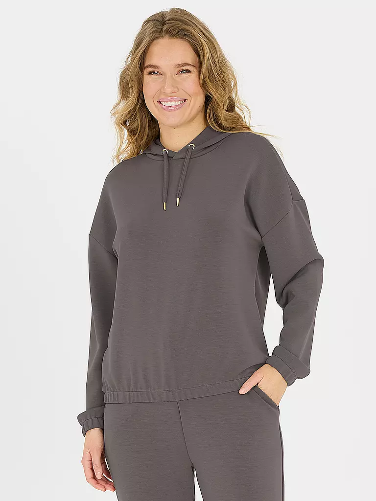 ATHLECIA | Damen Fitnesshoodie Namier | braun