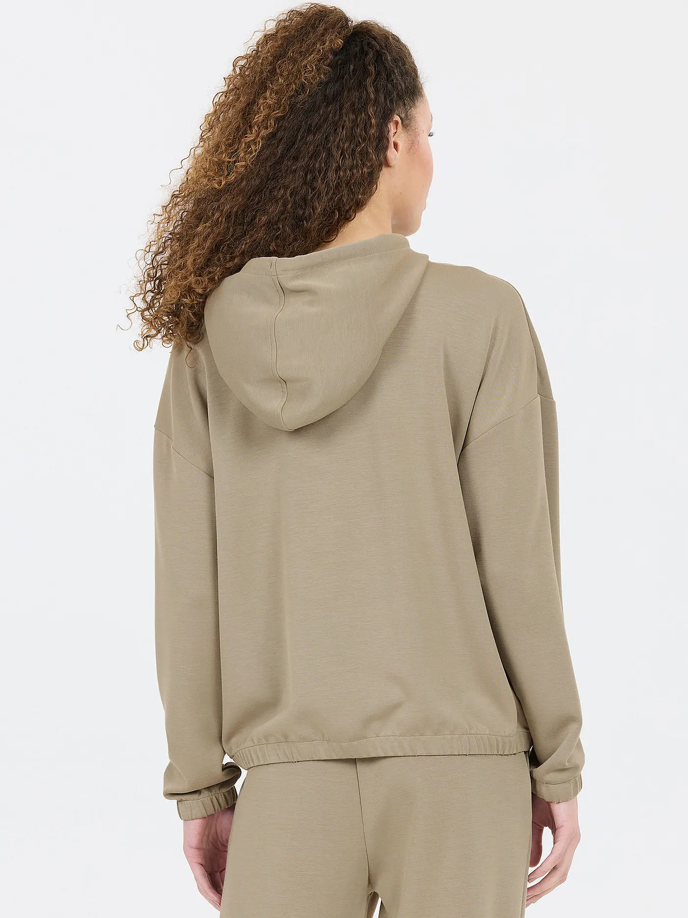 ATHLECIA | Damen Fitnesshoodie Namier | camel