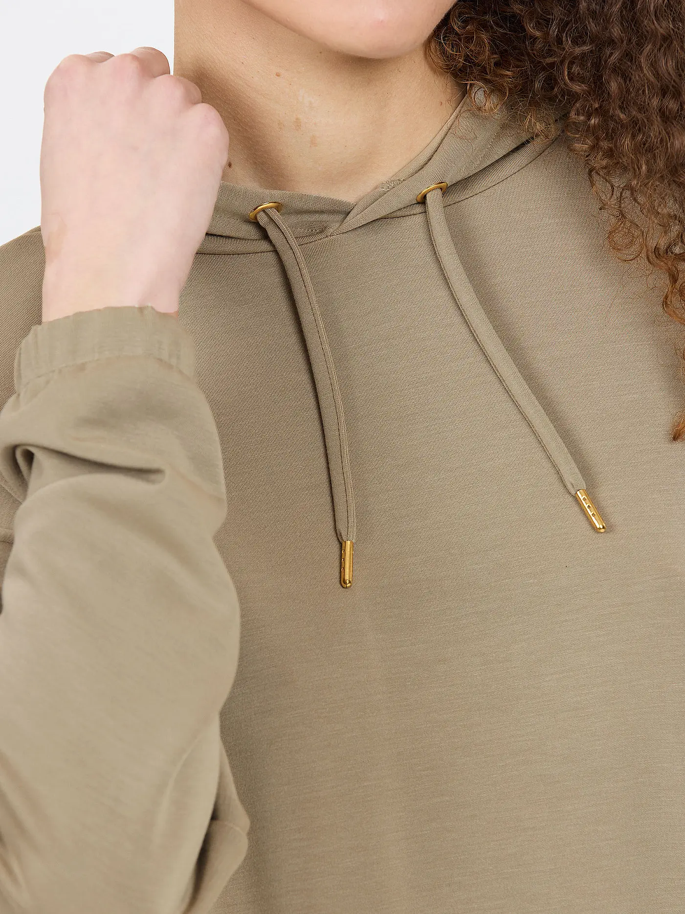 ATHLECIA | Damen Fitnesshoodie Namier | camel