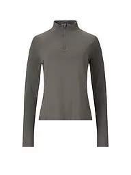 ATHLECIA | Damen Fitnessshirt Grina 1/2 Zip | olive