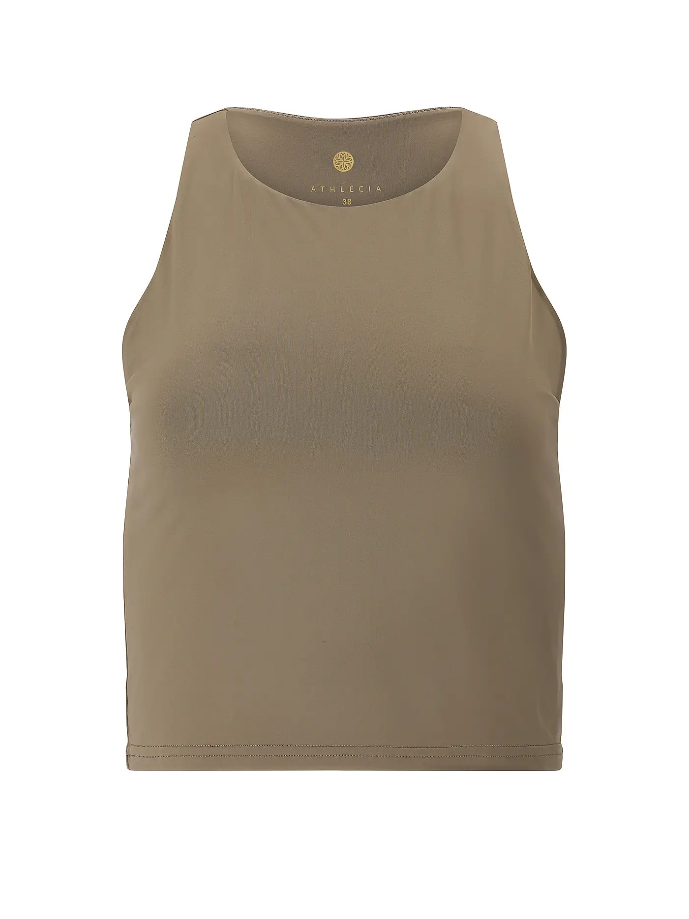 ATHLECIA | Damen Fitnesstank Rihal Cropped | olive