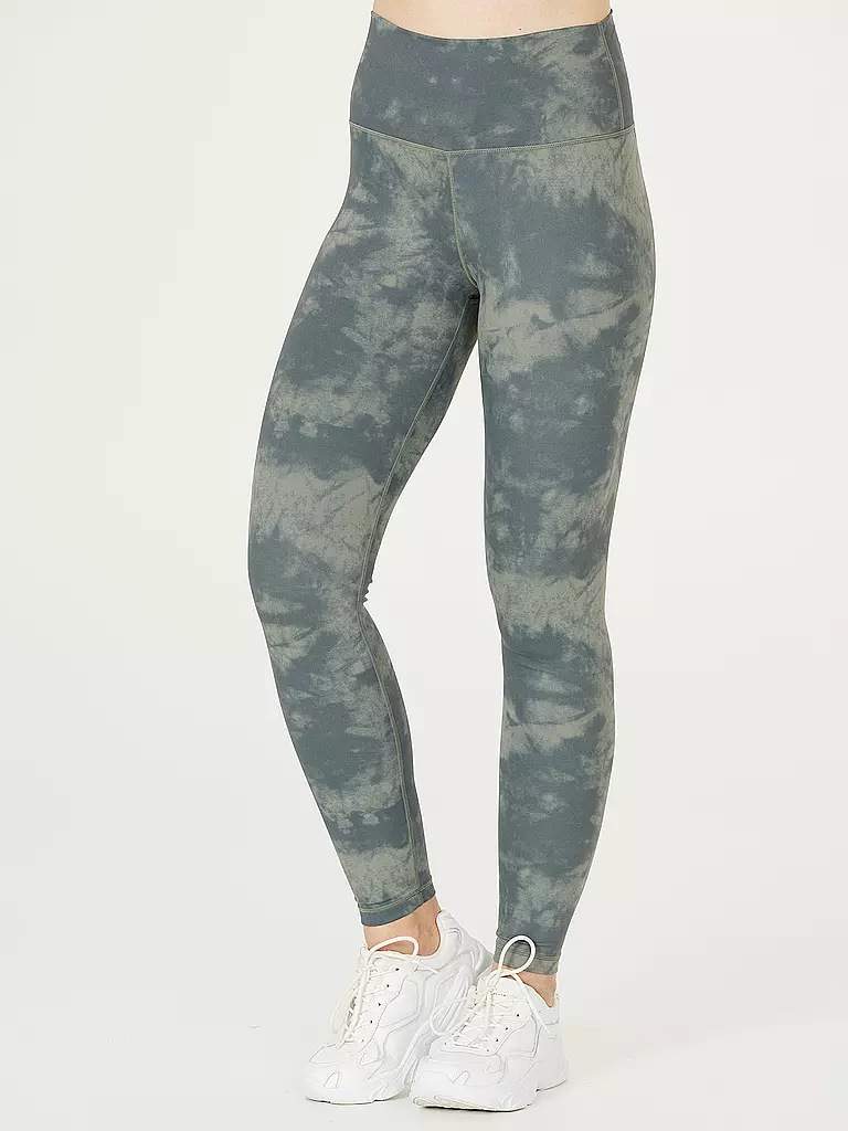 ATHLECIA | Damen Fitnesstight Vieeie Print | dunkelblau