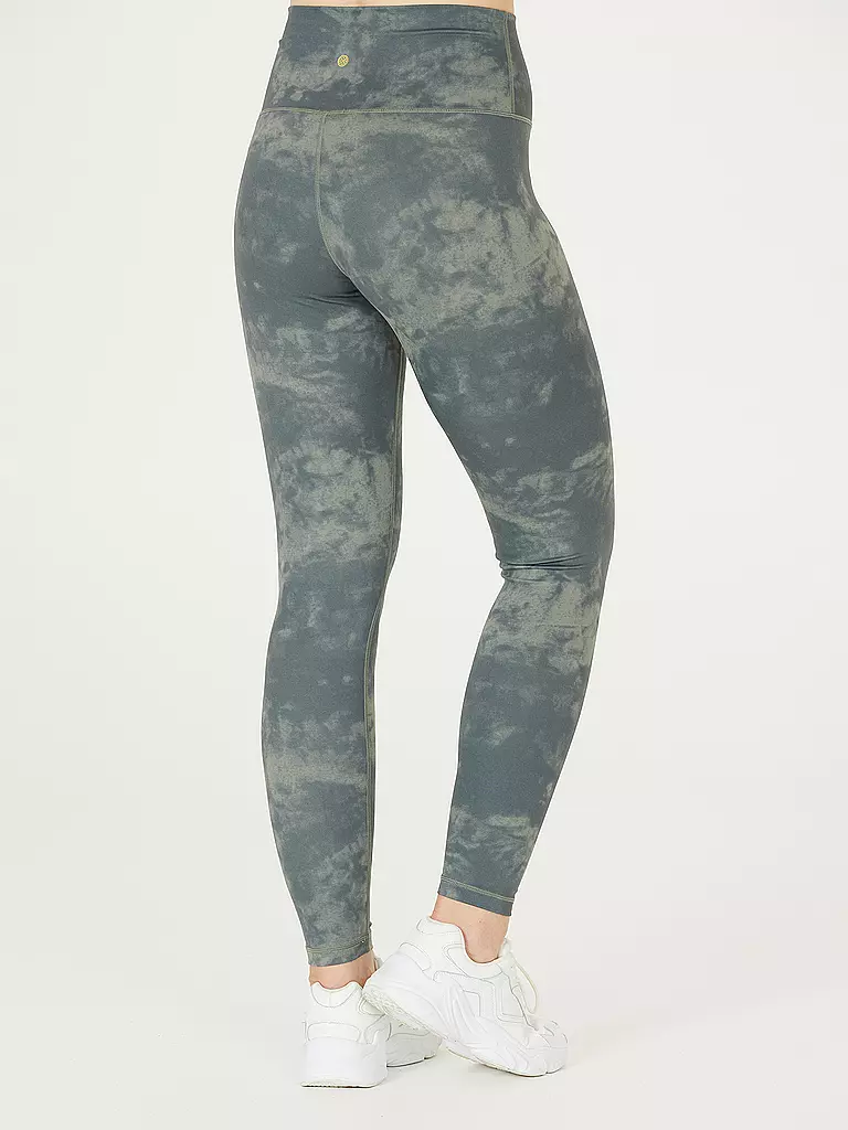 ATHLECIA | Damen Fitnesstight Vieeie Print | dunkelblau