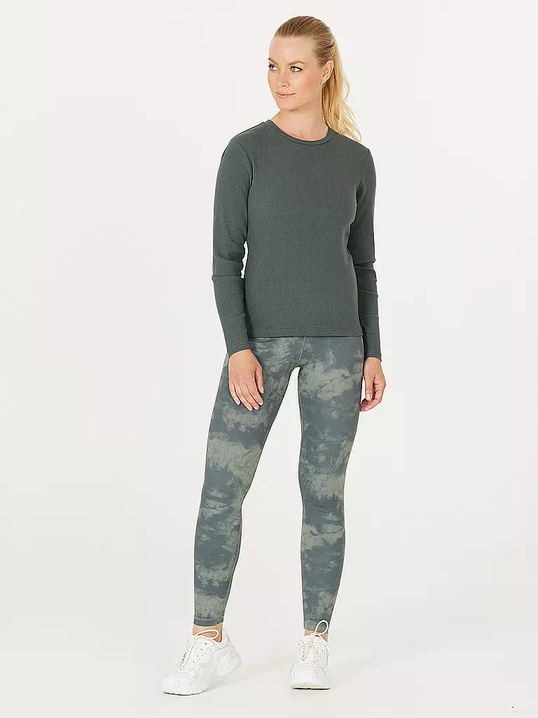 ATHLECIA | Damen Fitnesstight Vieeie Print | dunkelblau