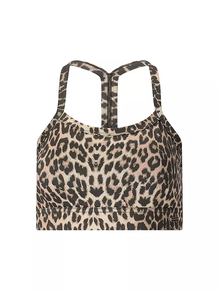 ATHLECIA | Damen Sport-BH Bloom Medium Support | braun