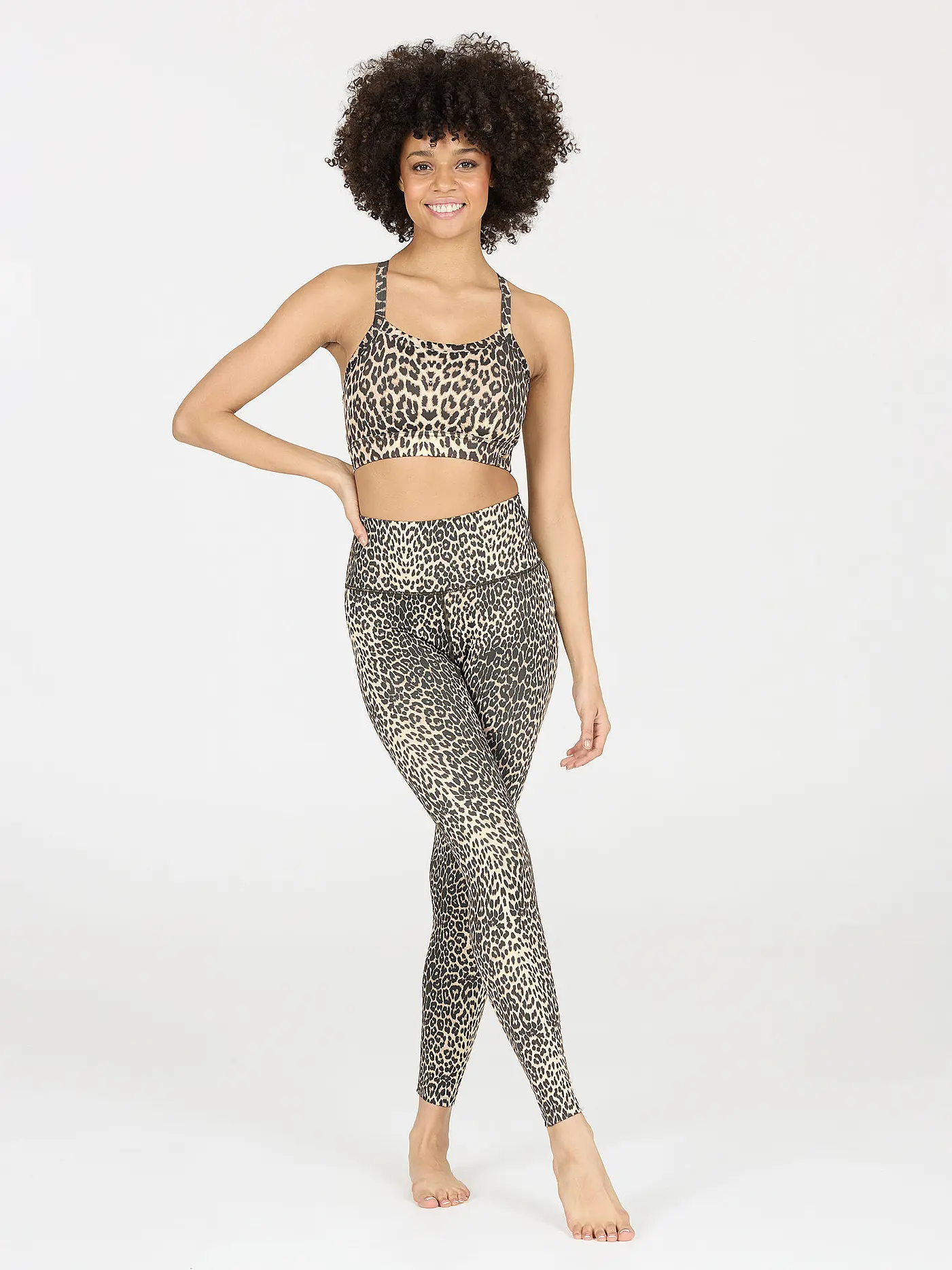 ATHLECIA | Damen Sport-BH Bloom Medium Support | beige