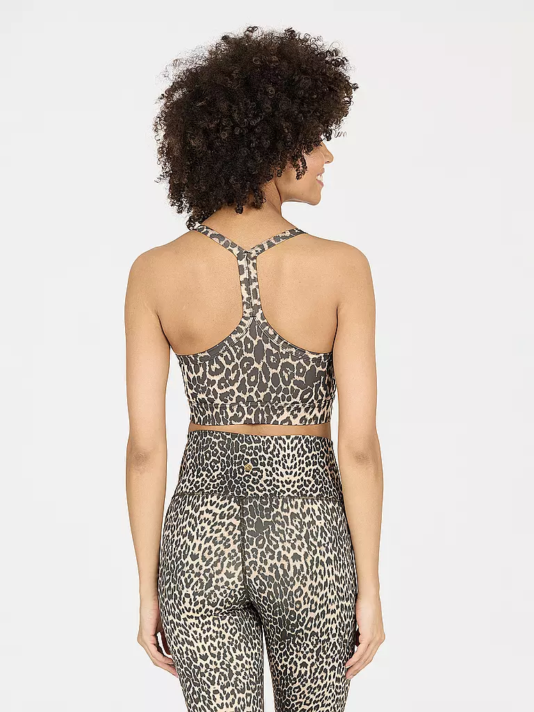 ATHLECIA | Damen Sport-BH Bloom Medium Support | braun